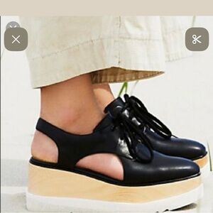 FREE PEOPLE X BIBI LOU: MADISON PLATFORM WEDGE..NWB